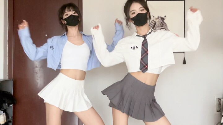 Màn nhảy leng keng không thể thiếu trong mùa hè! Cùng chị gái song sinh thôi nào!