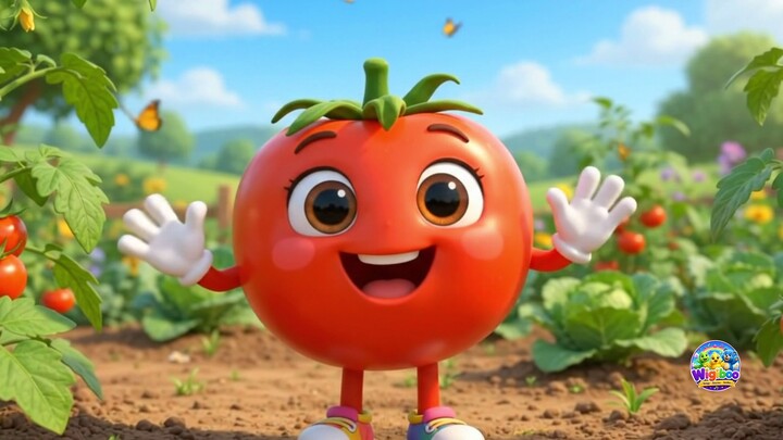 आहा टमाटर बड़े मज़ेदार 🍅 | Aha Tamatar Bade Mazedar | Hindi Rhymes for Kids | Balgeet
