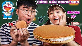 BÁNH RÁN DORAEMON KHỔNG LỒ 100K VÀ BÁNH RÁN DORAEMON 5K  | Đồ Ăn Con NHà Giàu Và Con Nhà Nghèo