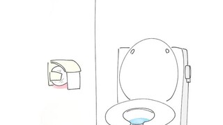 Điều gì xảy ra khi một con mèo lo lắng gặp nhà vệ sinh...