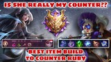 GUINEVERE BEST BUILD TO COUNTER RUBY - SHE CAN'T REACT - USE THE BUSHES - MOBILE LEGENDS