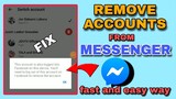 HOW TO REMOVE ACCOUNT FROM MESSENGER APP 2023 | JOVTV