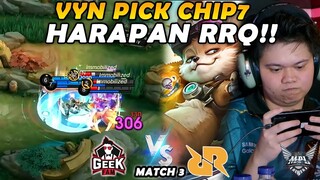 AKHIRNYA HARITH BAN!! KESEMPATAN TERAKHIR BUAT RRQ LANJUT DI PLAYOFF!! - RRQ VS GEEK MATCH 3