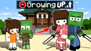 Monster School: Noob Baby Zombie become Ninja Master - Sad Story | Minecraft Animation