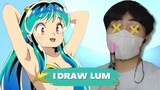 The very first Waifu!!! 😍 Sexy Lum on a whiteboard 💙 Urusai Yatsura Fanart