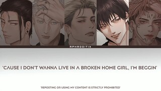 [AI Cover] Geto, Gojo, Nanami, Toji,  Sukuna - Beggin' (Lyrics)