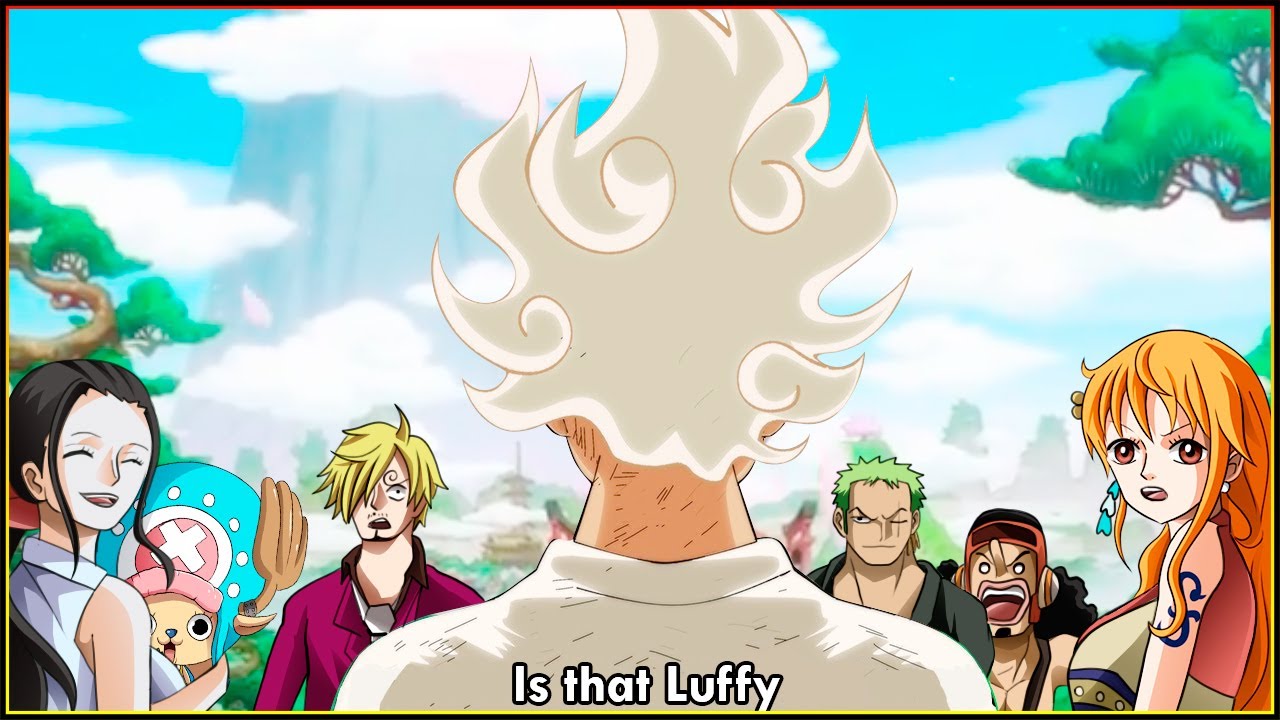 Shanks' Reaction to Seeing Luffy's Gear 5 Sun God Transformation - One Piece  