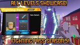*ALL* LEVELS UNLOCKED IN *NEW* FIGHTING PASS SEASON 5 IN ANIME FIGHTING SIMULATOR ROBLOX | Update 20