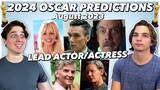 2024 Oscar Predictions - Lead Actor & Actress | August 2023