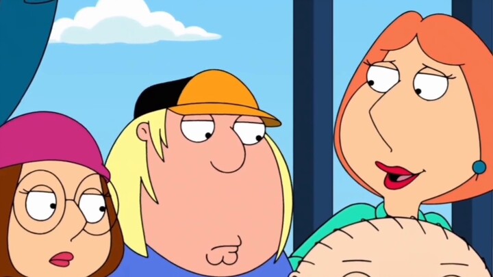 Family Guy: Pete jumps off cliff to survive after being chased