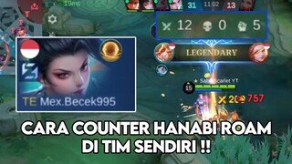 CARA COUNTER HANABI ROAM DI TIM SENDIRI‼️| SUN BEST BUILD 2025