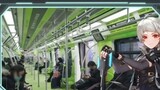 [ Genshin Impact / Tower of Fantasy ] The inside of the subway is shrouded in light, and the outside of the subway is dark.