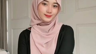 cara pakai tudung bawal 2