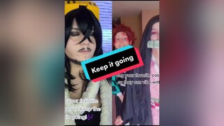 duet with  bnha shoutoaizawa aizawa myheroacademia mha cosplay fypシ dadzawa deamonslayer nezuko tan