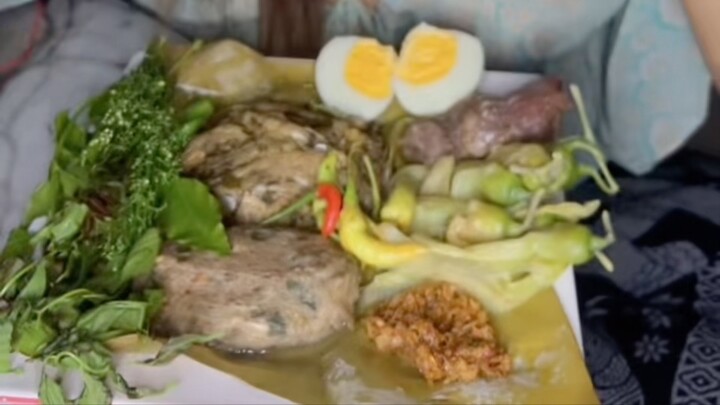 หมกหน่อไม้ หมกปลา ไข่ต้ม ส้มหมู🥰❤️