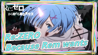 Re:ZERO| Because Rem wants to do it.