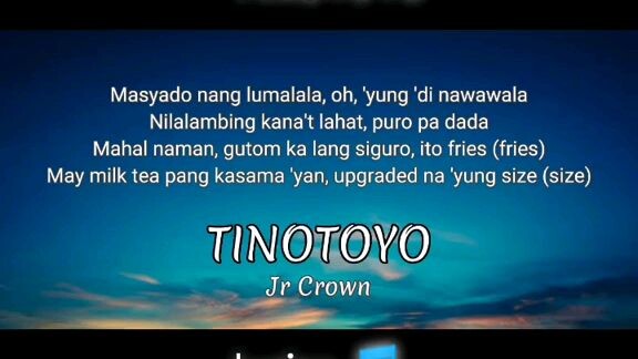 TINOTOYO SONG