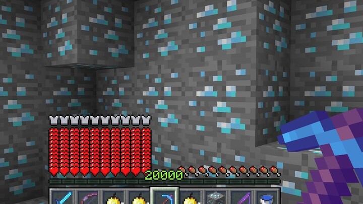 Unstoppable! This is what basic Minecraft gameplay looks like!