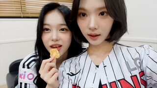 [ID SUB] Hearts2Hearts Jiwoo & Ian LG Twins First Pitch BH2ND