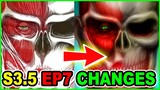 A Basement Reveal Twist? Manga Vs Anime Changes Analysis | Attack on Titan Season 3 Part 2 Episode 7