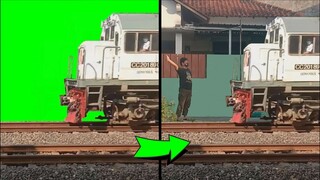 Hadirkan Kereta Api di depan rumahmu (Green Screen Lokomotif CC 201)