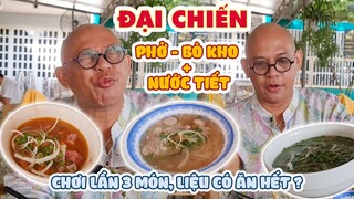 Ui là trời!Vô quán mà gọi tô phở bò,thêm tô bò kho, rồi tới nước tiết hột gà kỳ này sao giảm cân ta!