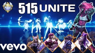 I Put Mobile Legends 515 Unite Idol Song over League of Legends KDA MV