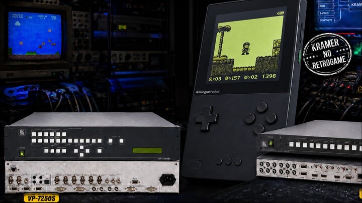 Analogue Pocket em uma TV CRT de 21": O Kramer VP-725DS Faz Isso?