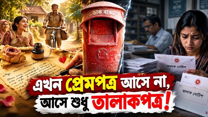 এখন প্রেমপত্র আসে না, আসে শুধু তালাকপত্র!