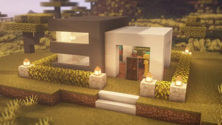 How to build  modern house in Minecraft 🏠😀