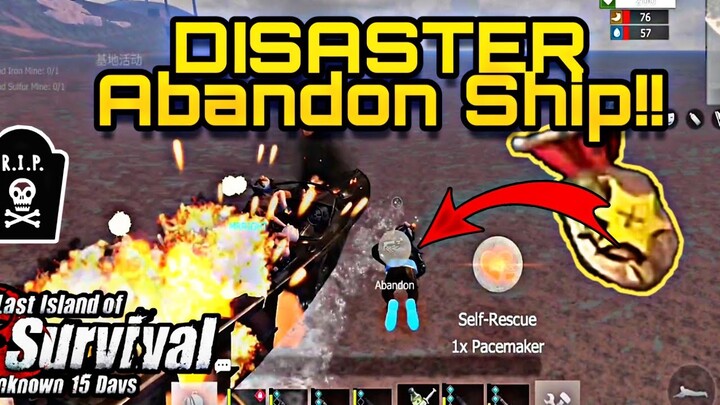 EP22- LIOS- Disaster Badge Drop | Abandon Ship! Abandon Ship! Last Island Of Survival