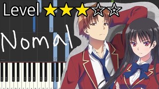 Dance in the Game - Classroom of the Elite Season 2 OP│Easy Piano Tutorial