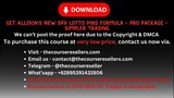 Get Allison’s New SPX Lotto Pins Formula – Pro Package – Simpler Trading