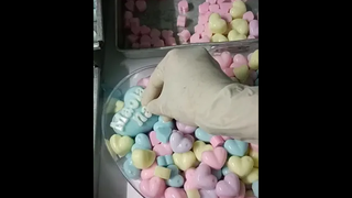 ทำวุ้นหัวใจสีพาสเทลใส่กล่องหัวใจ ถือขบวนแห่งานแต่งน้องชาย💕