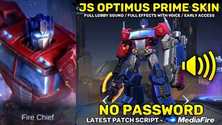 Johnson Optimus Prime Skin Script - Full Sound & Full Effects (Early Access) | No Password