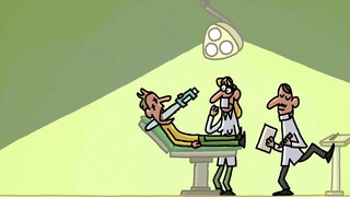 "Cartoon Box Series" Precision treatment in dental surgery - dedicated dentist