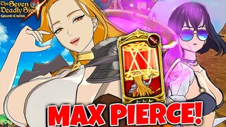 GODDESS FREYJA ON MAX PIERCE TEAM IS DAMAGE MONSTER! | Seven Deadly Sins: Grand Cross