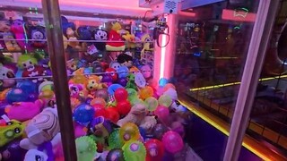 We WON a Bag Full from the Claw Machine at Dave & Buster's!