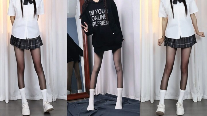 Chubby, long legs look the best! Having some flesh on your legs makes socks look great!