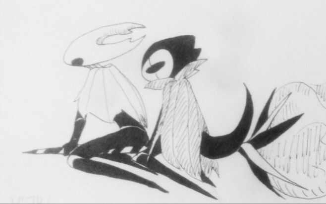 [Hollow Knight/ลายมือ] Ghost และ Sons of Grimm กำลังประสบปัญหา