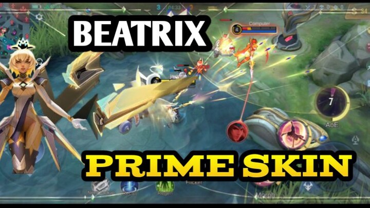 BEATRIX PRIME SKIN😍 NEW SKIN SCRIPT FULL EFFECT + SOUND GAMEPLAY [MLBB]