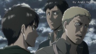 Shingeki No Kyojin: Reiner e Bertolt revelam ser Titãs (DUBLADO)