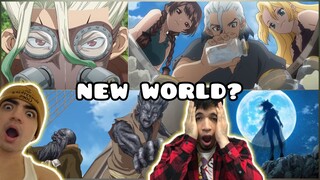 NEW WORLD?!?! | DR. STONE: NEW WORLD SEASON 3 OFFICIAL TRAILER REACTION