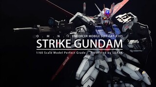 【SDARK】Model making and sharing STRIKE release! Gundam seed [PG Strike Gundam Spraying + Engraving +