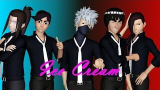[MMD Naruto] Guy's team & Kakashi - Ice cream (Male ver)Xfor @Nadia dzakiyyah ma'rufah LubisX