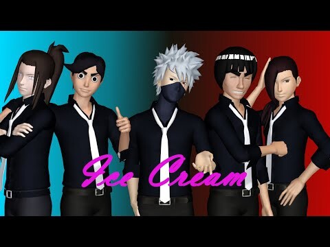 [MMD Naruto] Guy's team & Kakashi - Ice cream (Male ver)Xfor @Nadia dzakiyyah ma'rufah LubisX