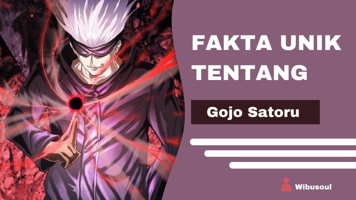 Fakta unik nih tentang penutup mata Gojo Satoru guys