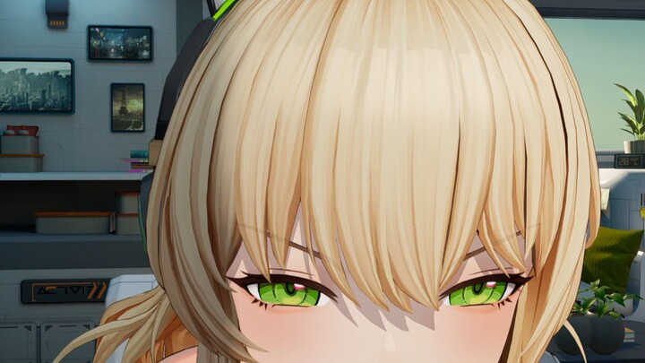 【สาวน้อยอาร์เมอร์ ภาคสอง การเนรเทศ】ฟินมาก.jpg ฮับซี่ โชว์ท่าทางในห้องเตรียมความพร้อม