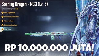 AKU TOP UP RP 10.000.000 BELI SENJATA SKIN NAGA! MG3 SOARING DRAGON - PUBG MOBILE