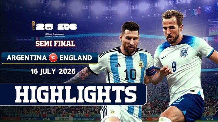Highlights I Argentina vs England - Semi-Finals I FIFA World Cup 2026™ - 16-07-2